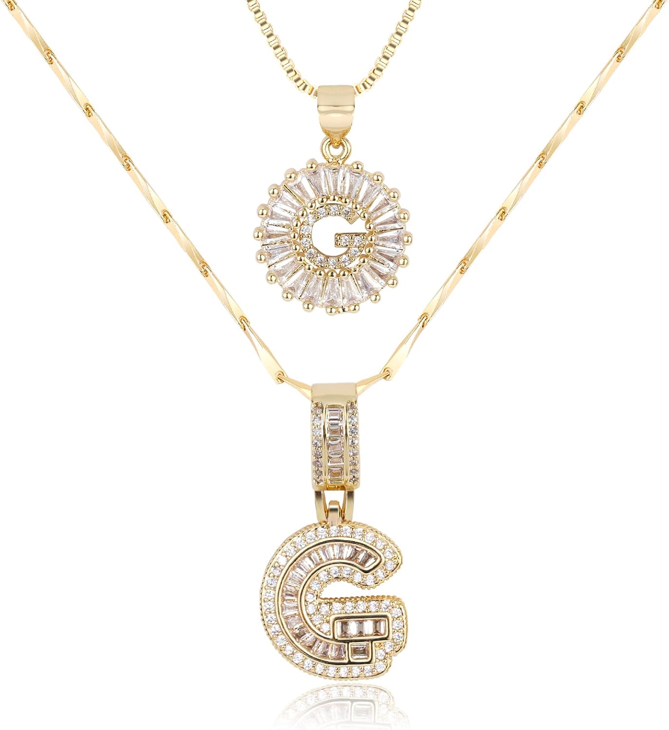 2 Pack Initial Necklace (80% OFF Today!)