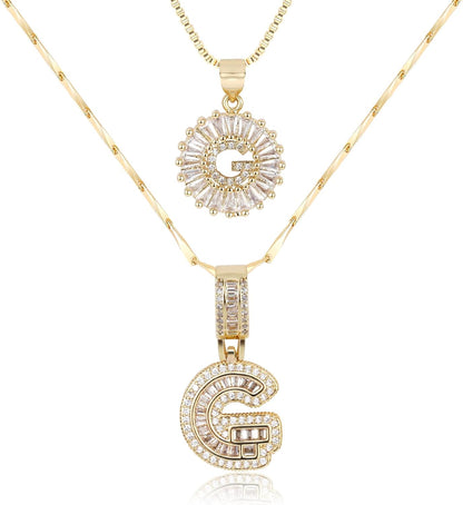 2 Pack Initial Necklace (80% OFF Today!)