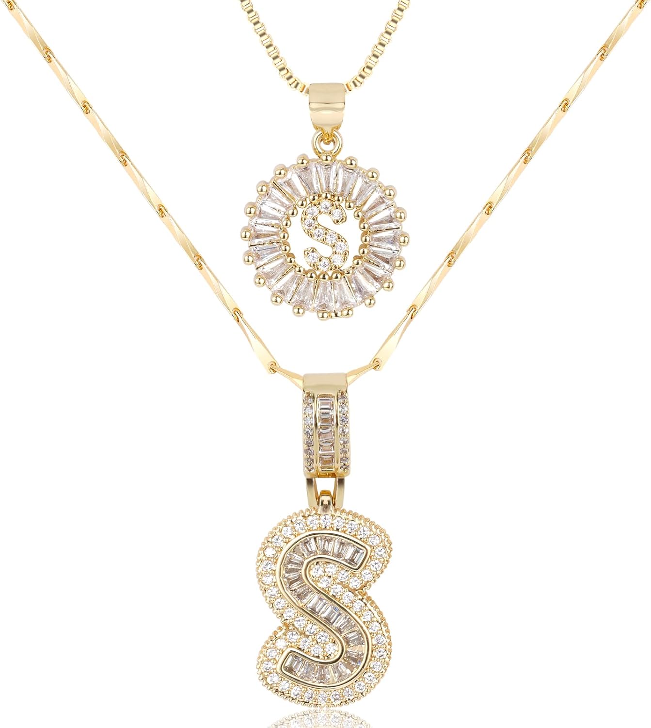 2 Pack Initial Necklace (80% OFF Today!)