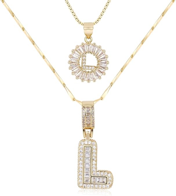 2 Pack Initial Necklace (80% OFF Today!)