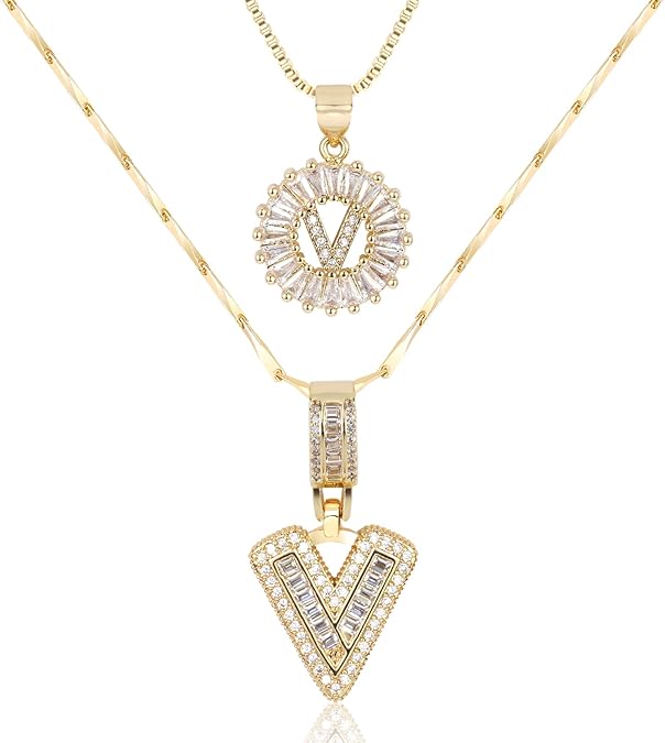 2 Pack Initial Necklace (80% OFF Today!)
