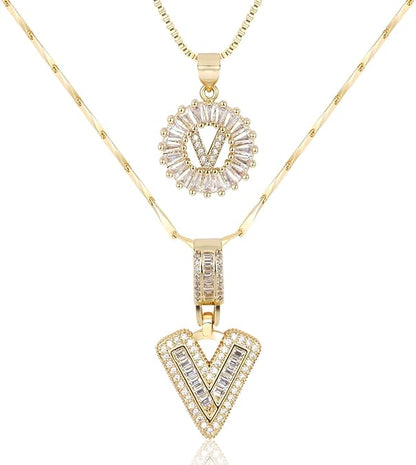 2 Pack Initial Necklace (80% OFF Today!)