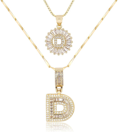 2 Pack Initial Necklace (80% OFF Today!)