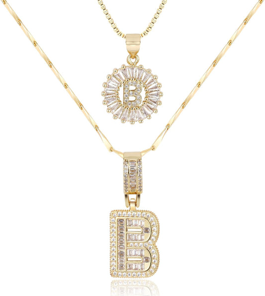 2 Pack Initial Necklace (80% OFF Today!)