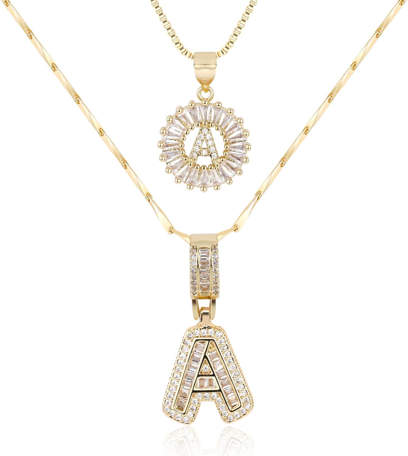 2 Pack Initial Necklace (80% OFF Today!)